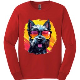 Scottish Terrier Top Dog Long Sleeve Shirt Gift For Dog Lover