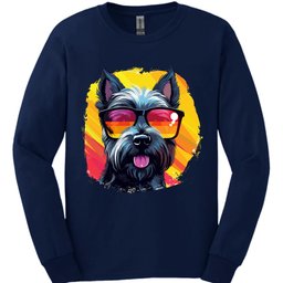 Scottish Terrier Top Dog Long Sleeve Shirt Gift For Dog Lover