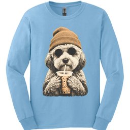 Sheepadoodle Hipster Dog Long Sleeve Shirt Gift For Dog Lover