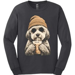 Sheepadoodle Hipster Dog Long Sleeve Shirt Gift For Dog Lover