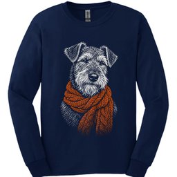 Welsh Terrier Winter Dog Long Sleeve Shirt Gift For Dog Lover