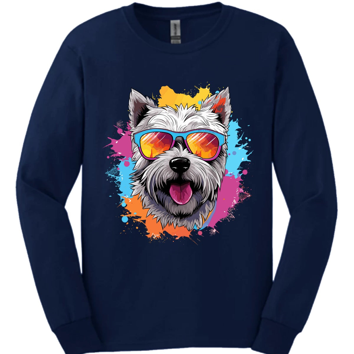 West Highland White Terrier Top Dog Long Sleeve Shirt Gift For Dog Lover