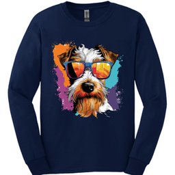 Wire Fox Terrier Top Dog Long Sleeve Shirt Gift For Dog Lover