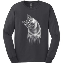 Shiba Inu Tilted Dog Long Sleeve Shirt Gift For Dog Lover