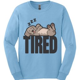 Weimaraner Tired Dog Long Sleeve Shirt Gift For Dog Lover
