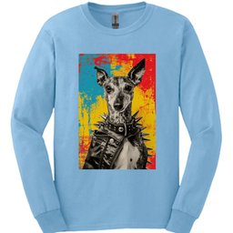 Whippet Punk Dog Long Sleeve Shirt Gift For Dog Lover