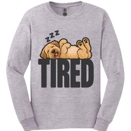Soft Coated Wheaten Tired Dog Long Sleeve Shirt Gift For Dog Lover