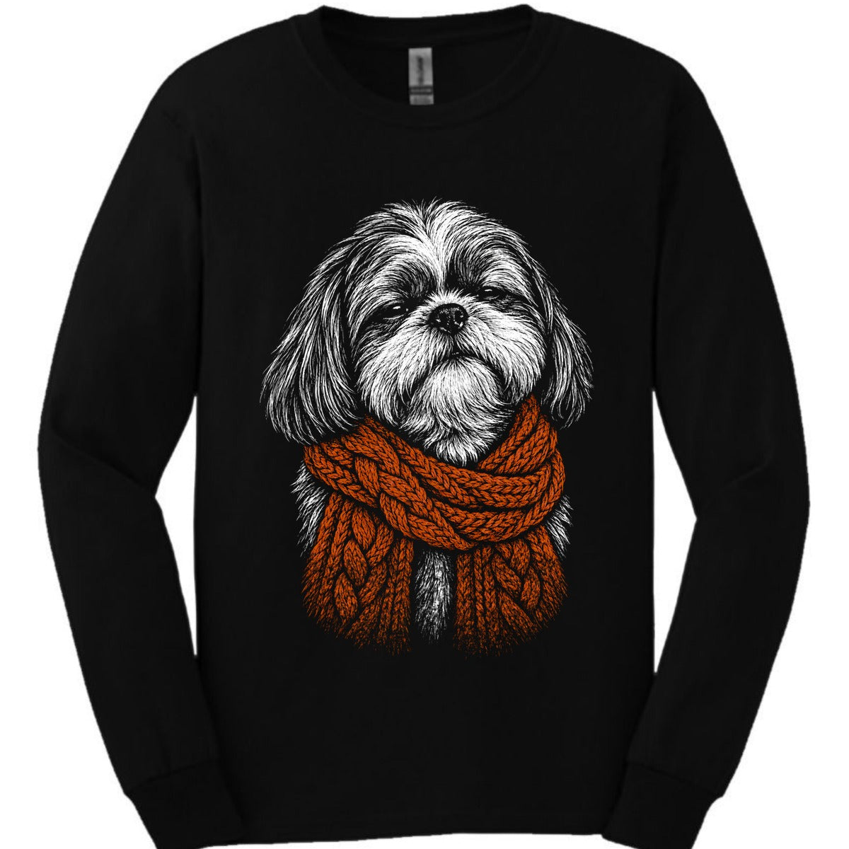 Shih Tzu Winter Dog Long Sleeve Shirt Gift For Dog Lover