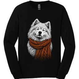 Samoyed Winter Dog Long Sleeve Shirt Gift For Dog Lover