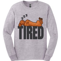Vizsla Tired Dog Long Sleeve Shirt Gift For Dog Lover