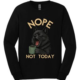 Schipperke Not Today Long Sleeve Shirt Gift For Dog Lover