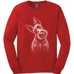 Scottish Terrier Tilted Dog Long Sleeve Shirt Gift For Dog Lover