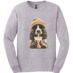 Sprocker Hipster Dog Long Sleeve Shirt Gift For Dog Lover
