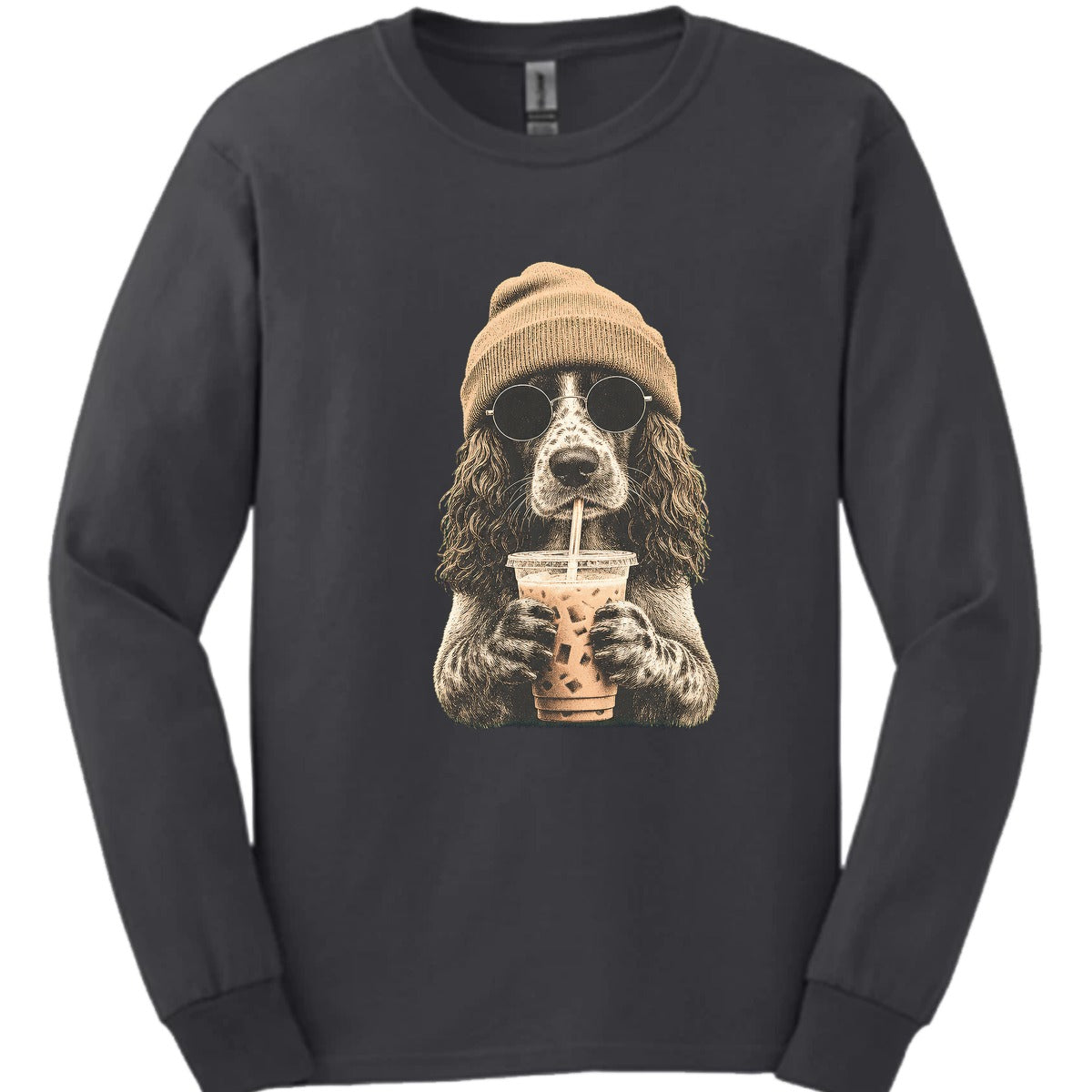 Sprocker Hipster Dog Long Sleeve Shirt Gift For Dog Lover