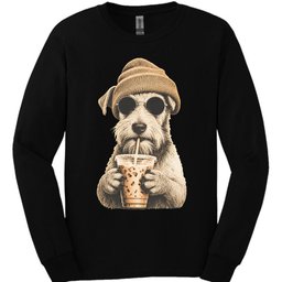 Wire Haired Fox Terrier Hipster Dog Long Sleeve Shirt Gift For Dog Lover