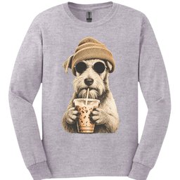 Wire Haired Fox Terrier Hipster Dog Long Sleeve Shirt Gift For Dog Lover