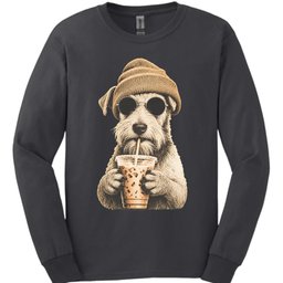 Wire Haired Fox Terrier Hipster Dog Long Sleeve Shirt Gift For Dog Lover