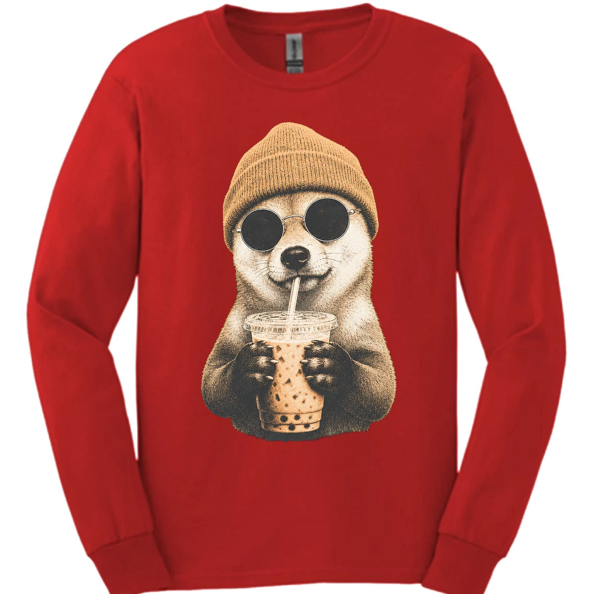 Shiba Inu Hipster Dog Long Sleeve Shirt Gift For Dog Lover