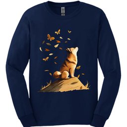 Shiba Inu Fall Dog Long Sleeve Shirt Gift For Dog Lover