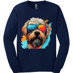 Soft Coated Wheaten Terrier Top Dog Long Sleeve Shirt Gift For Dog Lover