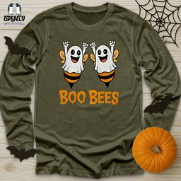 Boo Bees Unisex Long Sleeve Tee Gift For Animal Lover