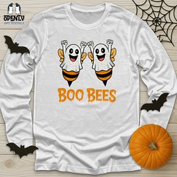 Boo Bees Unisex Long Sleeve Tee Gift For Animal Lover