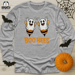 Boo Bees Unisex Long Sleeve Tee Gift For Animal Lover