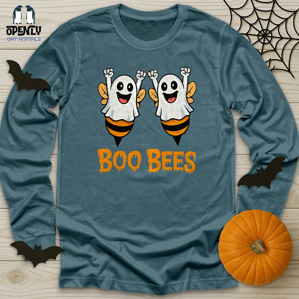 Boo Bees Unisex Long Sleeve Tee Gift For Animal Lover