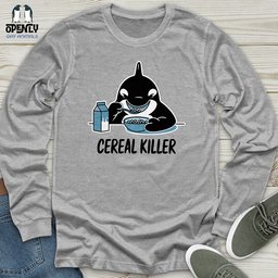 Cereal Killer Unisex Long Sleeve Tee Gift For Animal Lover
