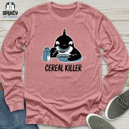 Cereal Killer Unisex Long Sleeve Tee Gift For Animal Lover