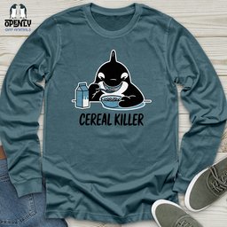 Cereal Killer Unisex Long Sleeve Tee Gift For Animal Lover