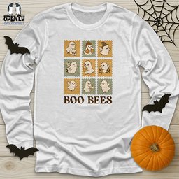 Boo Bees 4 Unisex Long Sleeve Tee Gift For Animal Lover