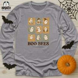 Boo Bees 4 Unisex Long Sleeve Tee Gift For Animal Lover