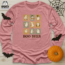 Boo Bees 4 Unisex Long Sleeve Tee Gift For Animal Lover