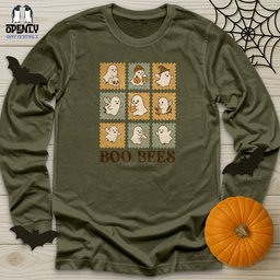 Boo Bees 4 Unisex Long Sleeve Tee Gift For Animal Lover