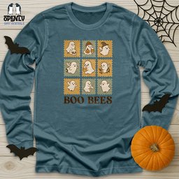 Boo Bees 4 Unisex Long Sleeve Tee Gift For Animal Lover