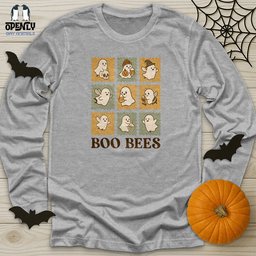 Boo Bees 4 Unisex Long Sleeve Tee Gift For Animal Lover