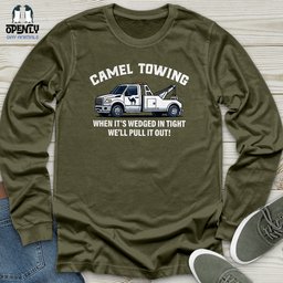 Camel Towing Unisex Long Sleeve Tee Gift For Animal Lover