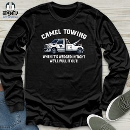 Camel Towing Unisex Long Sleeve Tee Gift For Animal Lover