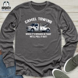 Camel Towing Unisex Long Sleeve Tee Gift For Animal Lover