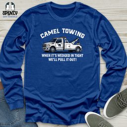 Camel Towing Unisex Long Sleeve Tee Gift For Animal Lover