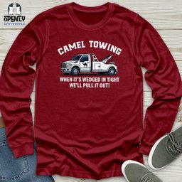 Camel Towing Unisex Long Sleeve Tee Gift For Animal Lover