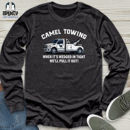 Camel Towing Unisex Long Sleeve Tee Gift For Animal Lover