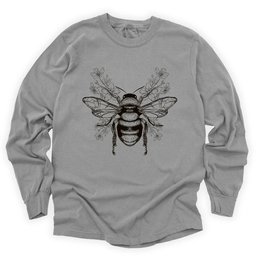 Bee Flower Long Sleeve Shirt T Shirt Gift For Gardener