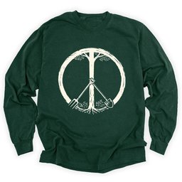 Peace Symbol Long Sleeve Shirt T Shirt Gift For Gardener