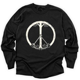 Peace Symbol Long Sleeve Shirt T Shirt Gift For Gardener