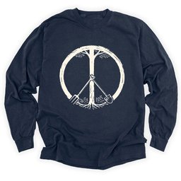 Peace Symbol Long Sleeve Shirt T Shirt Gift For Gardener