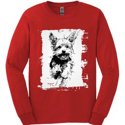 Yorkshire Terrier Running Dog Long Sleeve Shirt Gift For Dog Lover