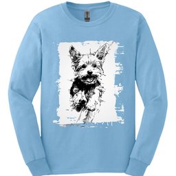 Yorkshire Terrier Running Dog Long Sleeve Shirt Gift For Dog Lover