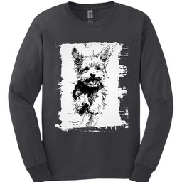 Yorkshire Terrier Running Dog Long Sleeve Shirt Gift For Dog Lover